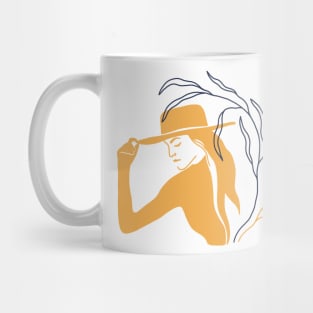 Wild Women Leaf Illustrations Mug